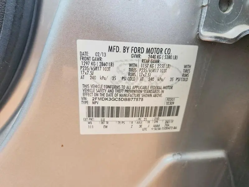 2013 FORD EDGE SE  