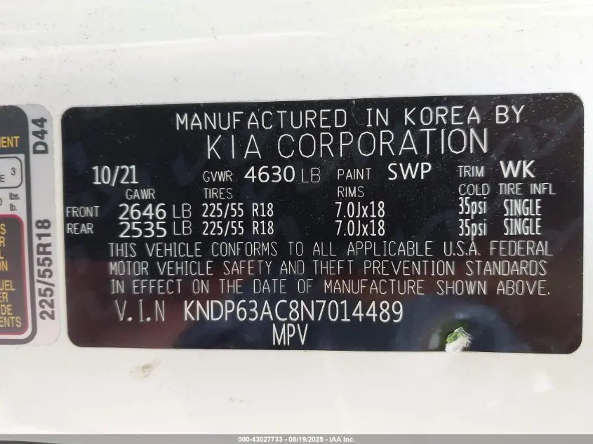 2022 KIA SPORTAGE NIGHTFALL EDITION