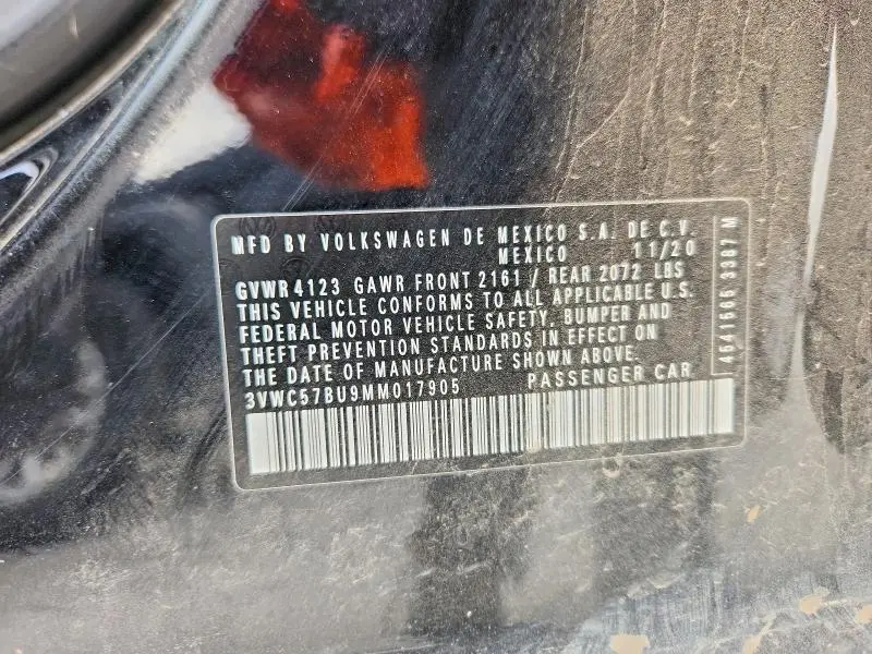 2021 VOLKSWAGEN JETTA S  