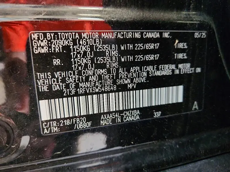 2025 TOYOTA RAV4 LE  