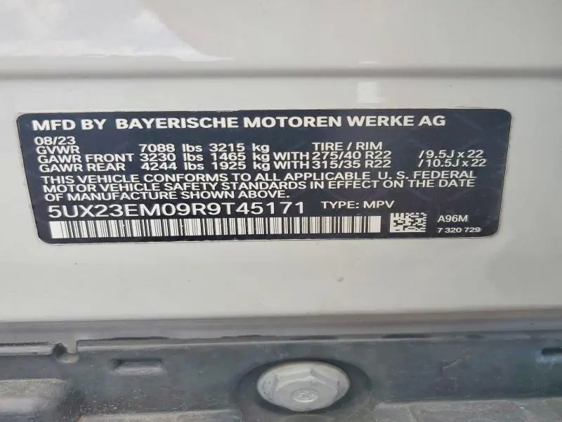 2024 BMW X7 XDRIVE40I  