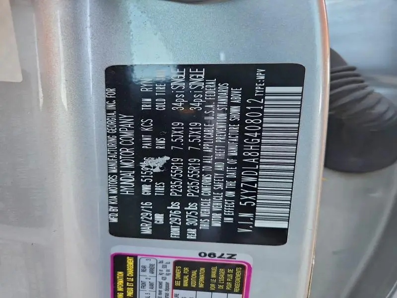 2017 HYUNDAI SANTA FE SPORT   