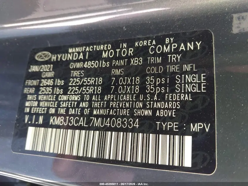 2021 HYUNDAI TUCSON LIMITED