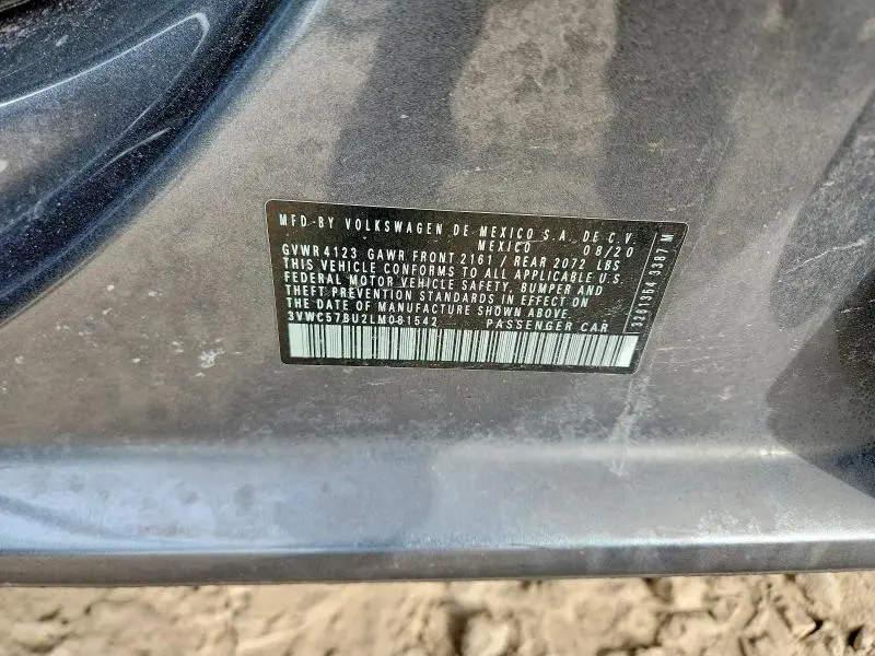 2020 VOLKSWAGEN JETTA S  