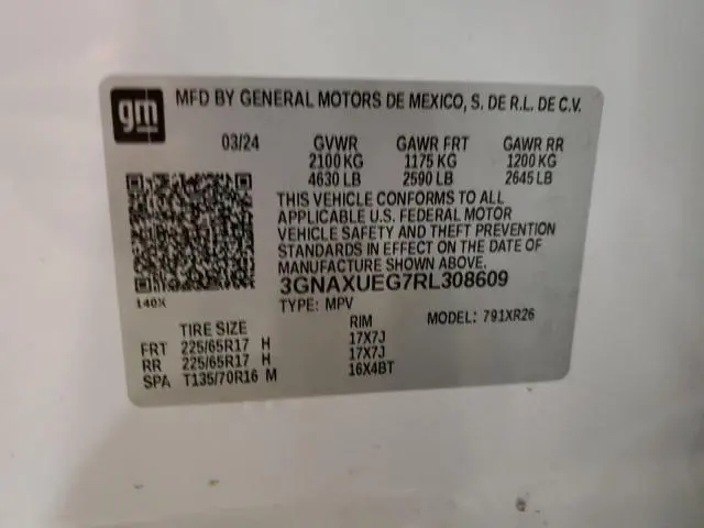 2024 CHEVROLET EQUINOX LT  