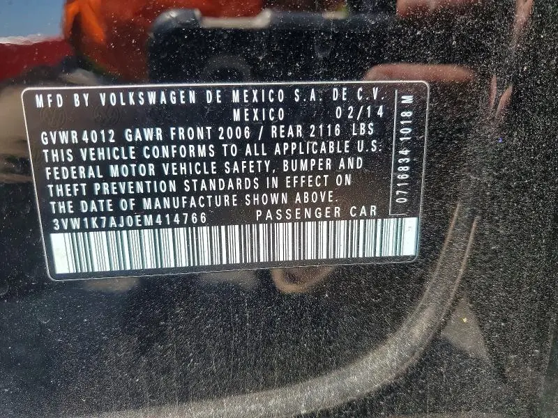 2014 VOLKSWAGEN JETTA BASE  