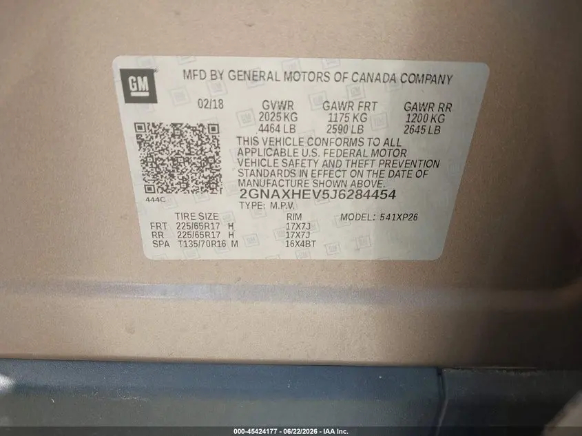 2018 CHEVROLET EQUINOX LS