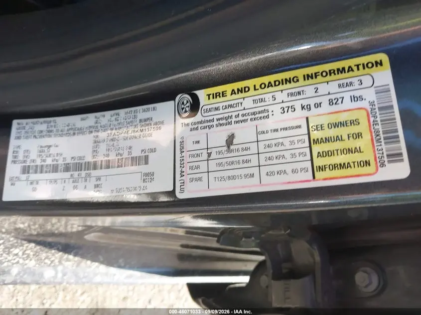 2019 FORD FIESTA SE
