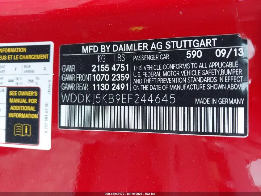 2014 MERCEDES-BENZ E 350  