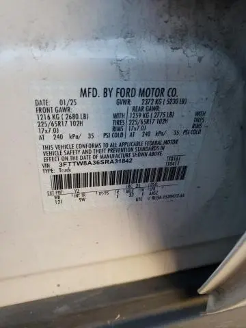 2025 FORD MAVERICK XL  