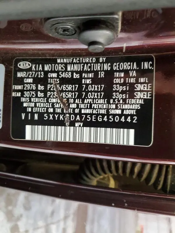 2014 KIA SORENTO LX  