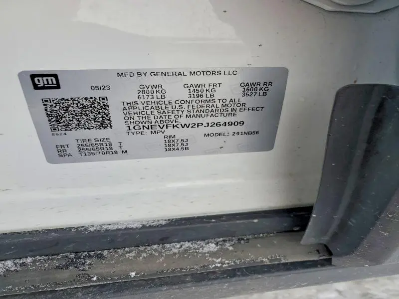 2023 CHEVROLET TRAVERSE LS  