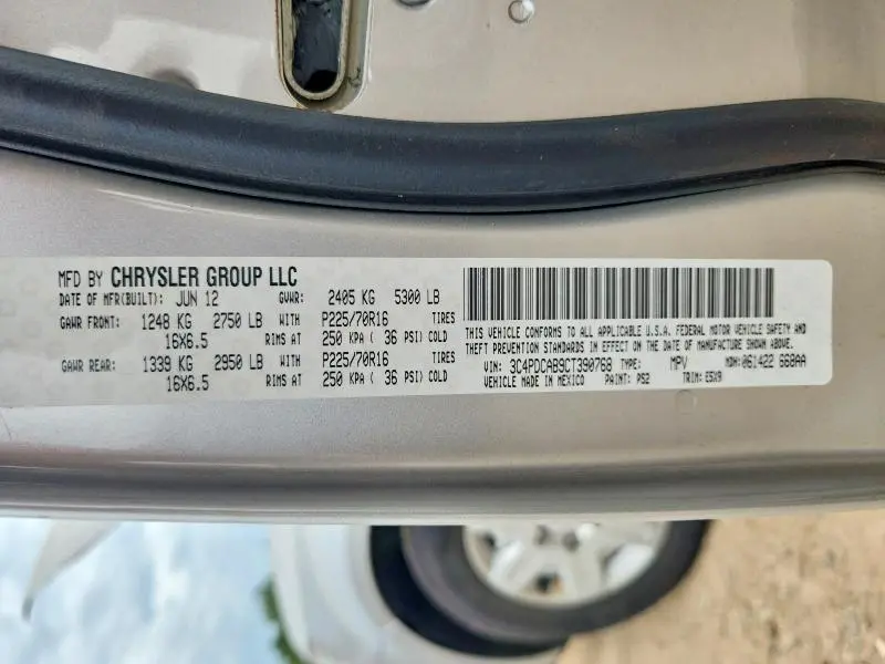 2012 DODGE JOURNEY SE  