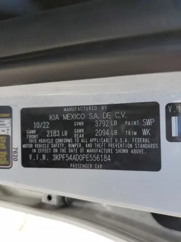 2023 KIA FORTE GT LINE  