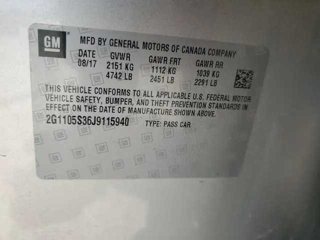 2018 CHEVROLET IMPALA LT  