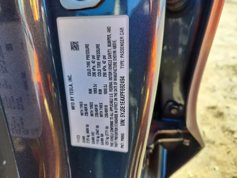 2023 TESLA MODEL 3   