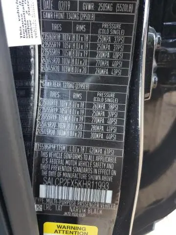 2019 LAND ROVER DISCOVERY SPORT SE  