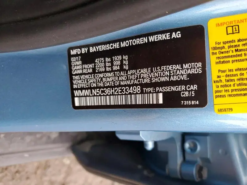 2017 MINI COOPER CLUBMAN  