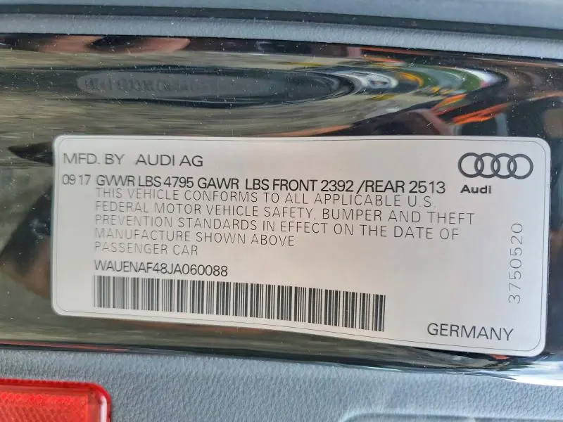 2018 AUDI A4 PREMIUM PLUS  