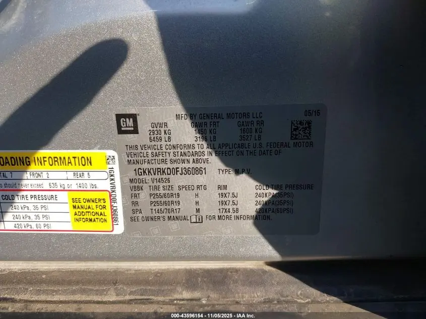 2015 GMC ACADIA SLT-1