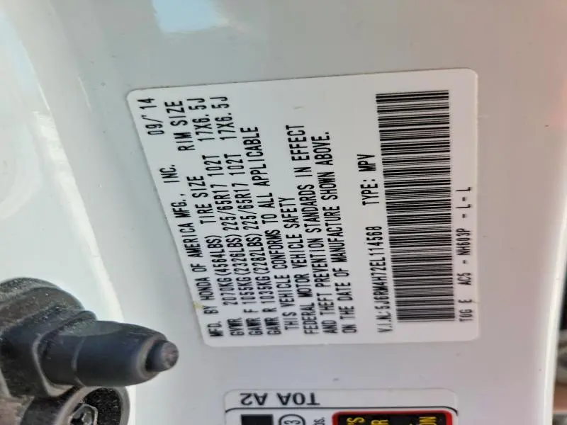 2014 HONDA CR-V EXL  