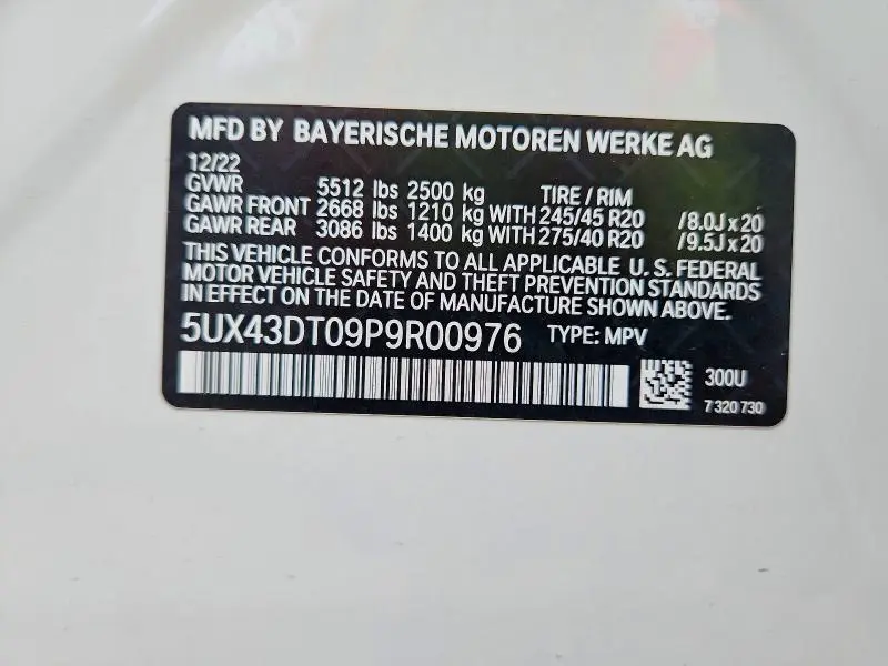 2023 BMW X4 M40I  