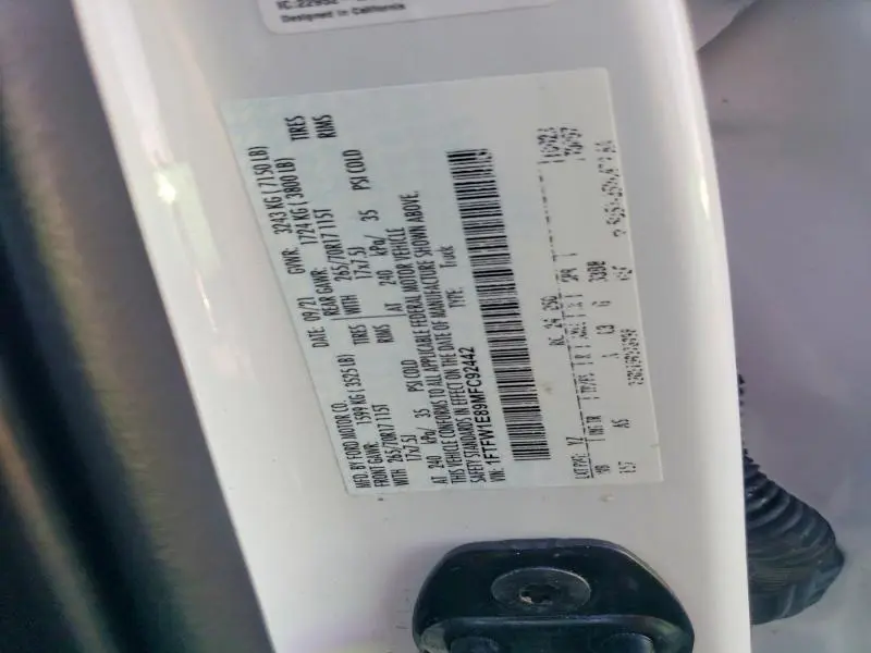 2021 FORD F150 SUPERCREW  