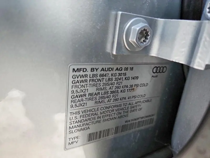 2019 AUDI Q7 PRESTIGE  