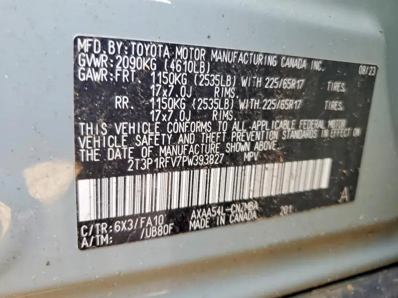 2023 TOYOTA RAV4 XLE  