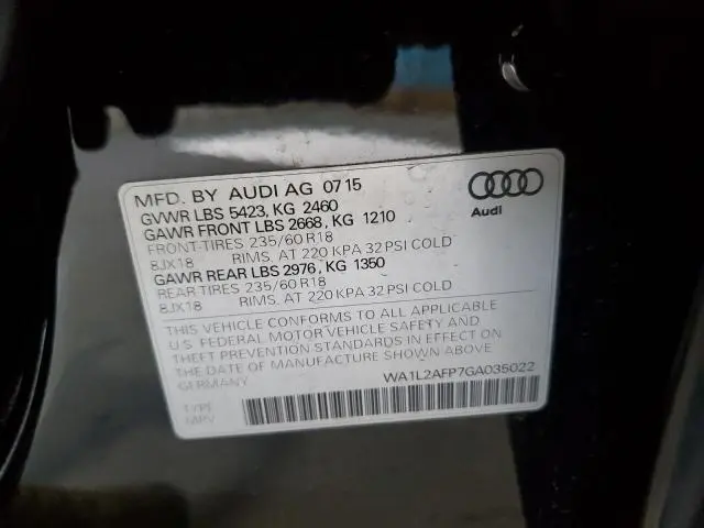 2016 AUDI Q5 PREMIUM PLUS