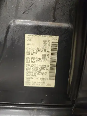 2015 NISSAN FRONTIER S  