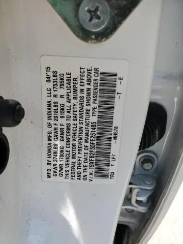 2015 HONDA CIVIC LX  