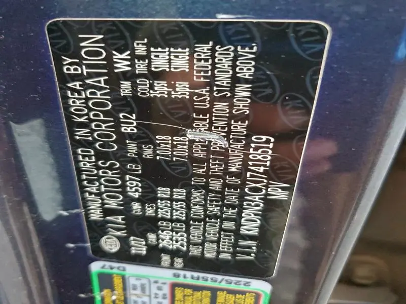 2018 KIA SPORTAGE EX  