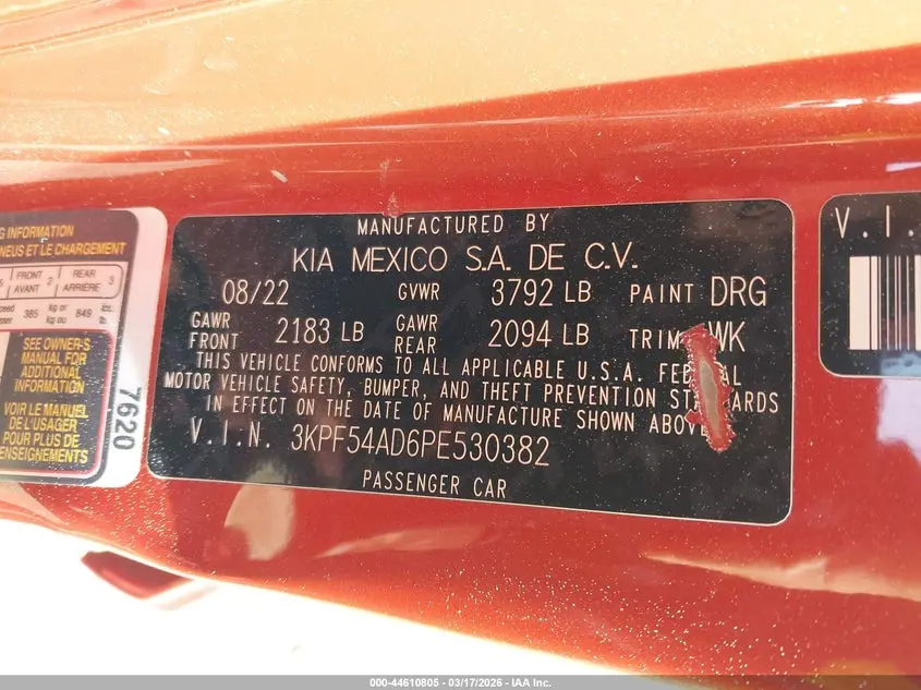 2023 KIA FORTE GT-LINE