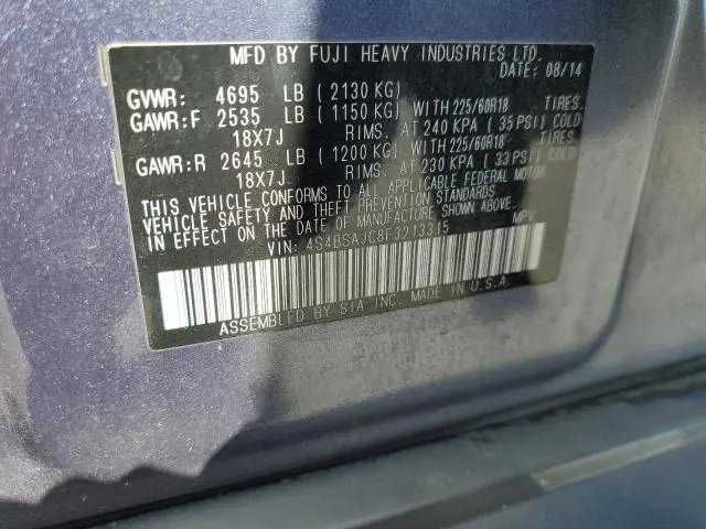 2015 SUBARU OUTBACK 2.5I LIMITED  