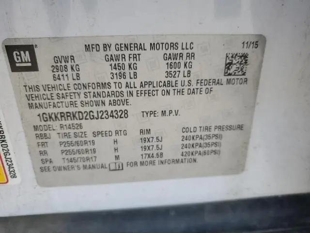 2016 GMC ACADIA SLT-1