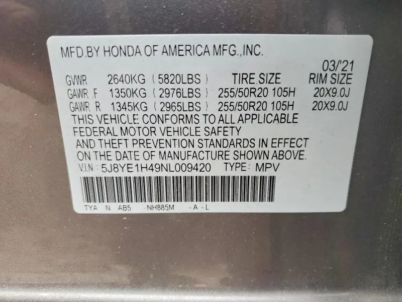2022 ACURA MDX TECHNOLOGY  