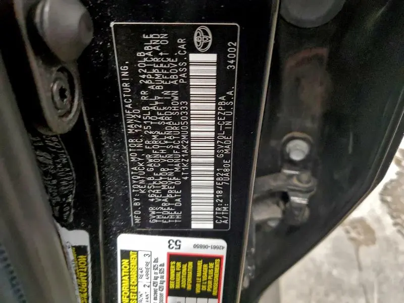 2021 TOYOTA CAMRY TRD  