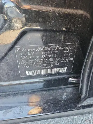 2012 HYUNDAI SONATA SE  