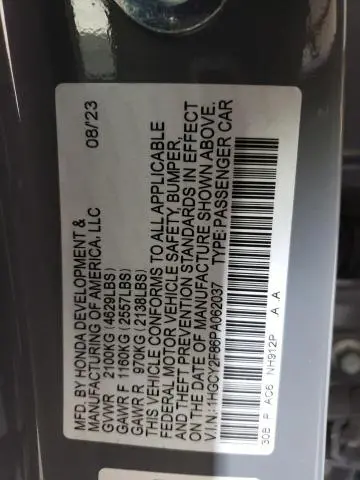 2023 HONDA ACCORD TOURING HYBRID