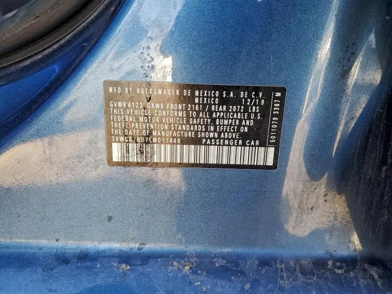 2020 VOLKSWAGEN JETTA S  