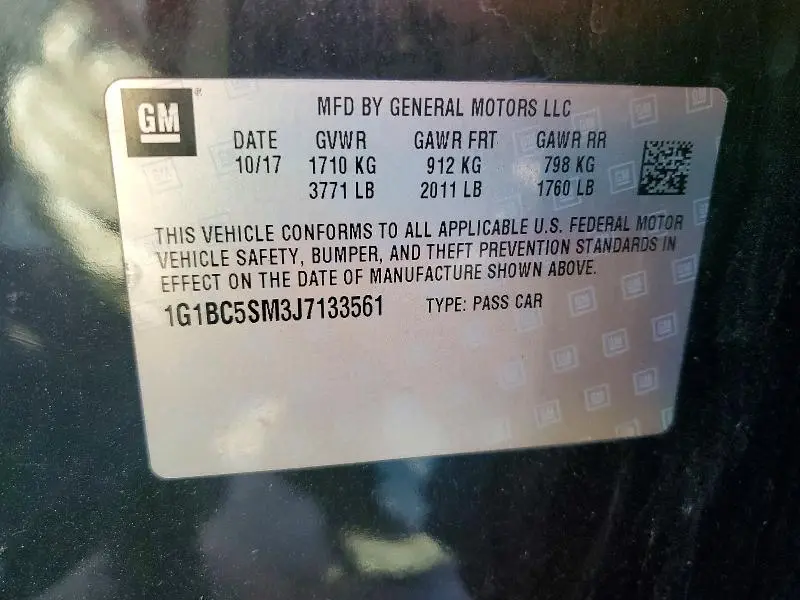 2018 CHEVROLET CRUZE LS  