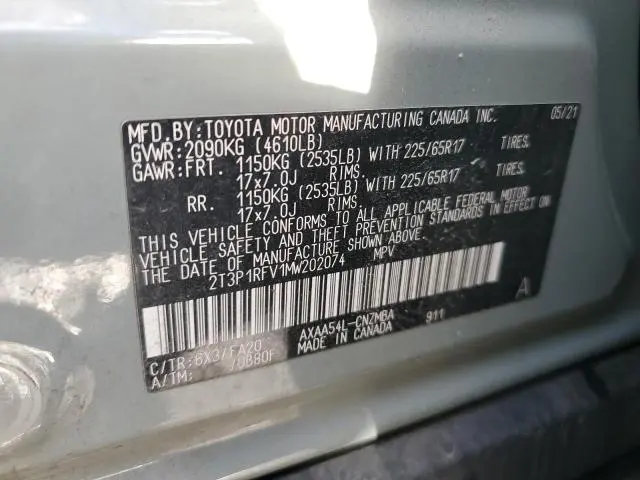 2021 TOYOTA RAV4 XLE