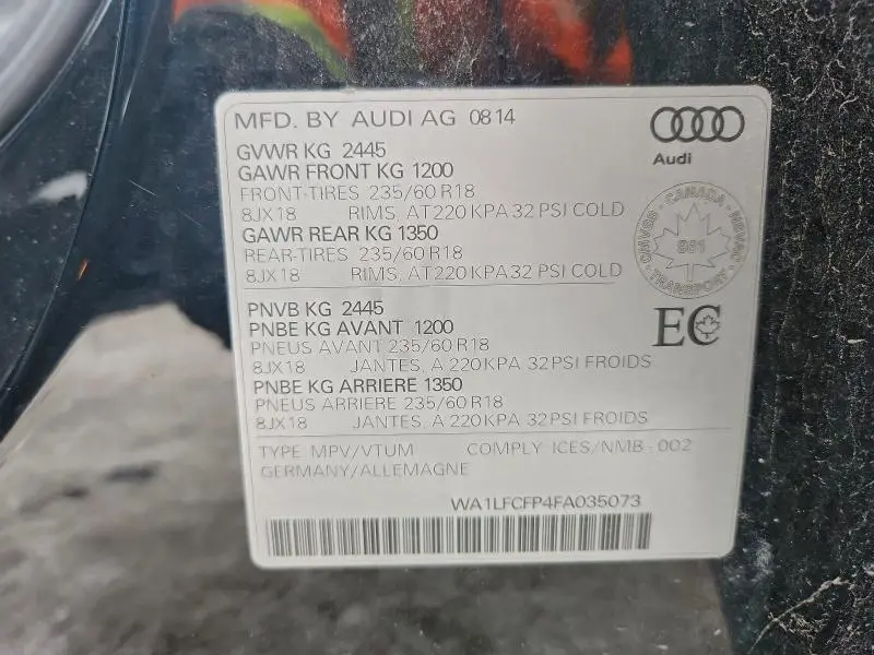 2015 AUDI Q5 PREMIUM PLUS  