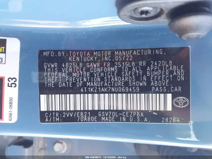 2022 TOYOTA CAMRY TRD