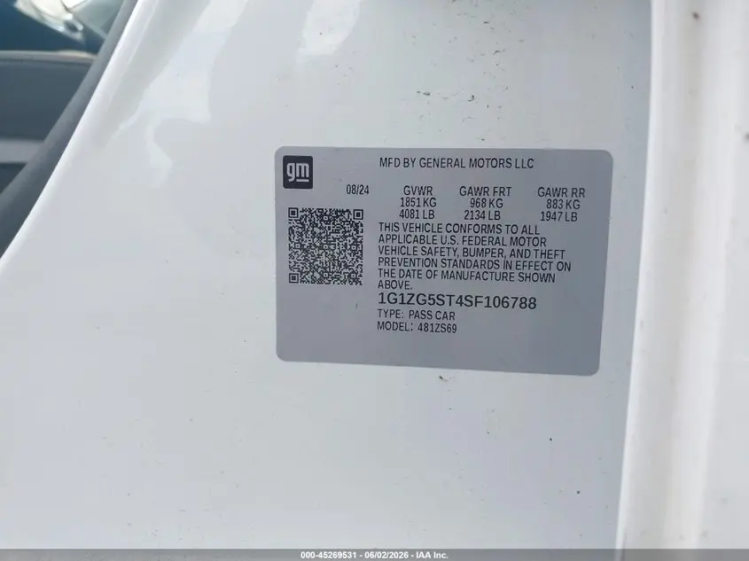 2025 CHEVROLET MALIBU FWD RS