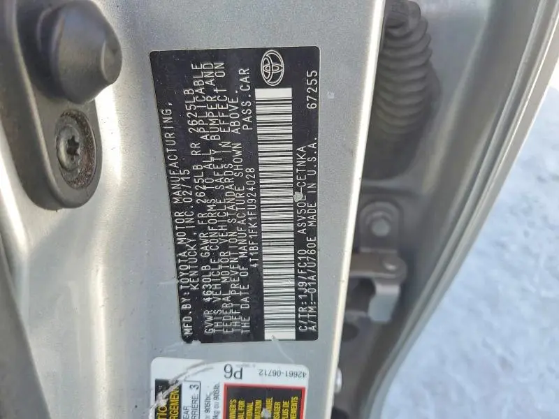 2015 TOYOTA CAMRY LE  