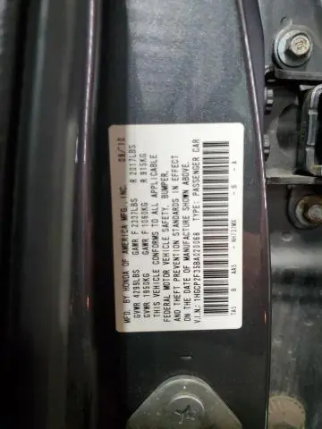 2011 HONDA ACCORD LX
