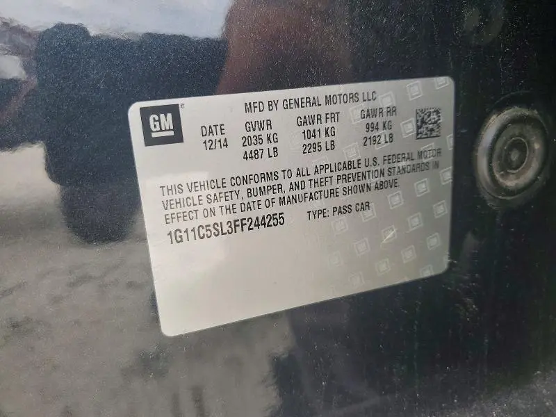 2015 CHEVROLET MALIBU 1LT  