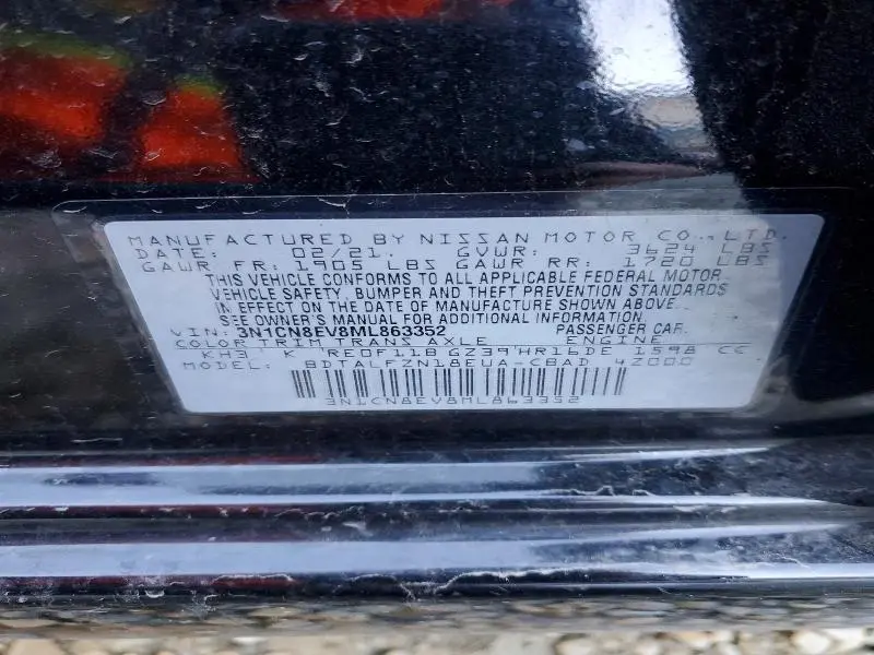 2021 NISSAN VERSA SV  